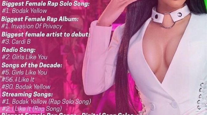 Cardi’s End of the Decade Achievements (UPDATED)